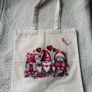 Gnome Tote Bag with Heart Design
